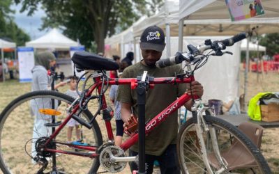 La Recyclette du 94 au soleil du Parc Mermoz